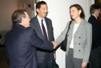 Mark Yecies '74, George Yin and Kim Blanchard